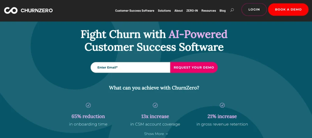 ChurnZero Front Page