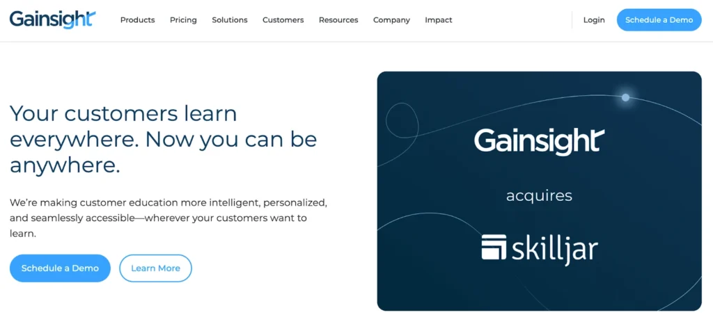 Gainsight Front Page