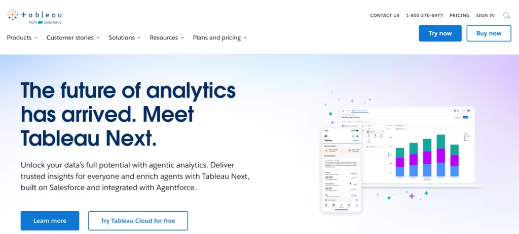 Tableau Front Page